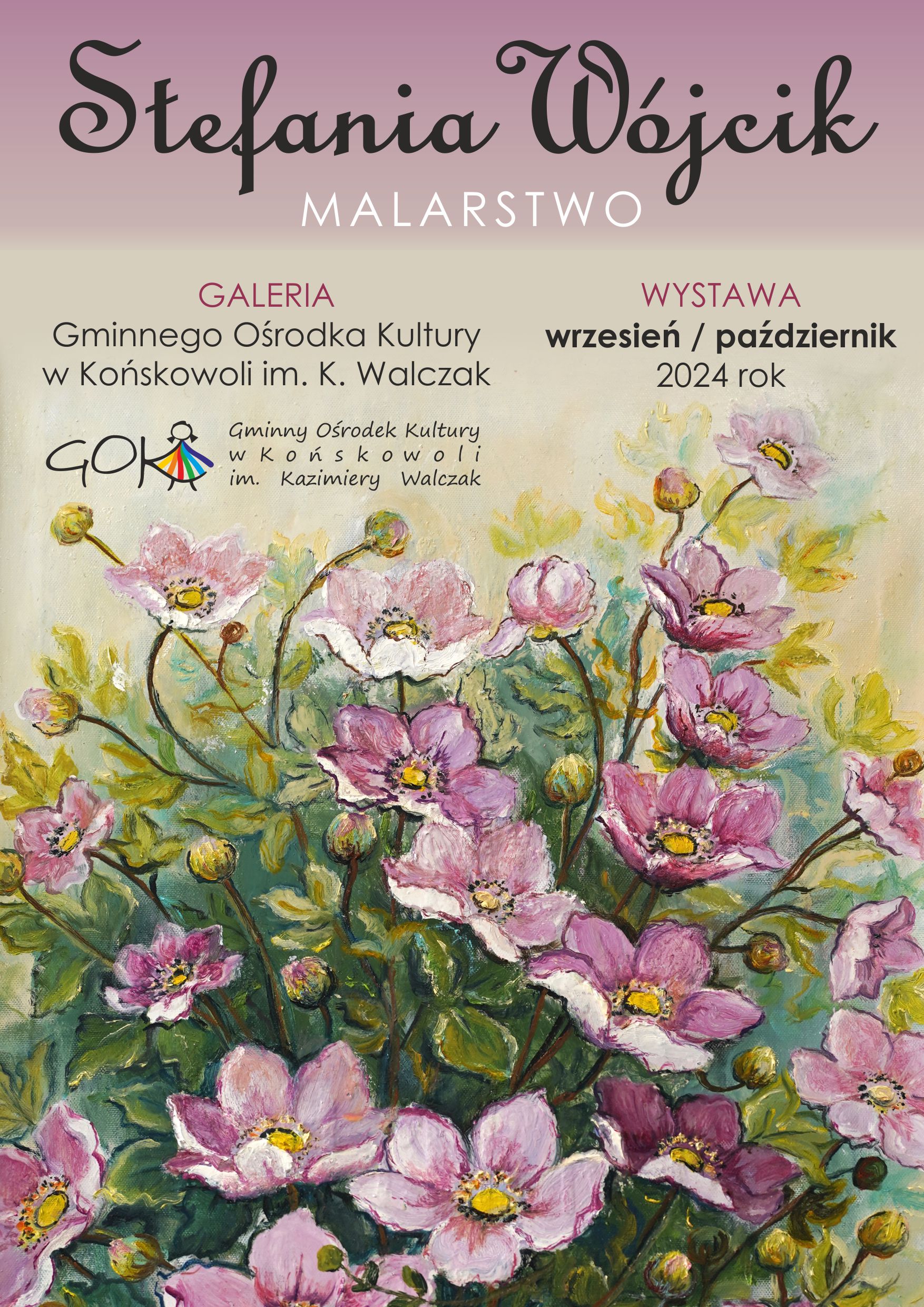 5. Stefania Wójcik - malarstwo PLAKAT wrzesień październik